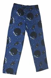 Star Wars Millennium Falcon Death Star Space Pajama Bottom Men's Lounge Pants Medium Blue