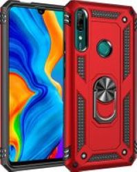 Shockproof Armor Stand Case For Huawei P30 Lite MAR-L01A Red