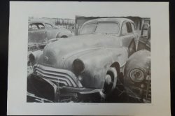 Magnificent Black And White Drawing Prints Of A 1958 Oldsmobile By Dean Scott Simon Bid print