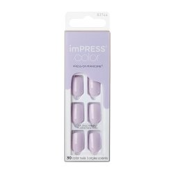 Kiss Impress Press-on Manicure Picture Purplect
