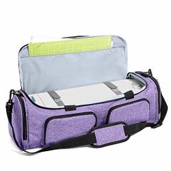 Luxja Bag For Cricut Explore Air AIR2 And Maker Carrying Case For Cricut Die-cut Machine And Accessories Bag Only Purple