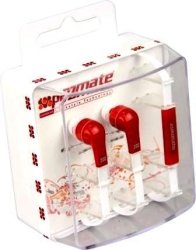 Promate Aurus Universal Hands-free Stereo Earphone Set With Microphone Red
