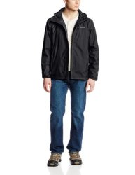 Columbia Men's Big & Tall Watertight II Packable Rain Jacket Black Tall large