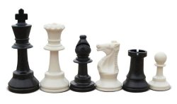Chesscentral's Standard Tournament Chess Set With Chess Pieces Blue Bag Blue Board And Dgt North American Chess & Game Clock