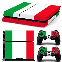 Turxin PS4 Console And Dualshock 4 Controller Skin Set - Italy Flag - Playstation 4 Vinyl