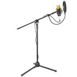 Neewer Professional Studio Broadcasting Recording NW-700 Condenser Microphone & NW-107 Folding Type Height Adjustable Microphone Tripod Boom Floor