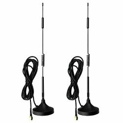 2PACK Sma Antenna 4G LTE 12DBI 700-2700MHZ Cellular Antenna Magnet Mount 4G Antenna 12DBI 4G LTE Cprs GSM 2.4G Wcdma 3G By Ejoys