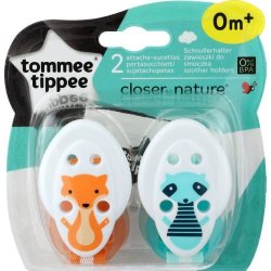 Tommee Tippee Soother Holders 2-pack