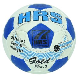 Hrs Gold Football Hand Stitched Rubber Training Soccer Ball 32 Panel - Size 1 HRS-FB14A