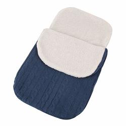 Muhan Newborn Swaddle Blanket Fleece Stroller Wrap Hick Baby Kids Toddler Knit Soft Warm Fleece Lined Sleeping Bag