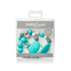 Babe-Eeze Silicone Teething Jewelry in Turquoise Mixed