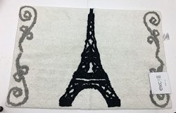 Excell Paris Eiffel Tower Soft Cotton Bath Rug