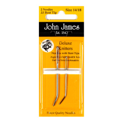 John James Hand Sewing Bent Tip Delux Knitters Needles