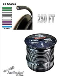 Audiopipe 9 18 Ga 250 Feet Speed Cable Alarm Speaker Hydraulics Trailer Wire