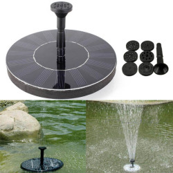 7v Solar Power Floating Brushless Water Pump Garden Landscape Submersible Fountain