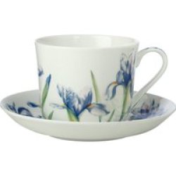 Maxwell & Williams Maxwell And Williams Floriade Breakfast Cup And Saucer 480ML Iris
