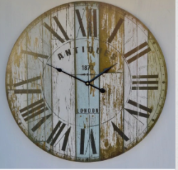 Lovethyhome Vintage Print Wall Clocks Free Shipping - Antigues 58CM
