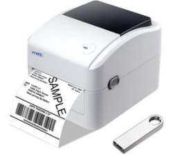 Vretti Thermal Label Printer 4X6 Thermal Shipping Label Printer For Shipping Packages And Small Business 152MM S Desktop Barcode Printer Machine For Amazon Ebay Etsy