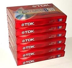 TDK Electronics Corporation Tdk Superior Normal Bias D90 Blank Cassette Tapes Pack Of 6