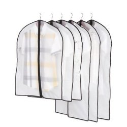 40 x 60cm Dealglad 10pcs Plastic Transparent Clothes Suit Garment Dustproof Cover Storage Bag