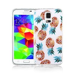 Samsung S5 Case Galaxy S5 Case Viwell Design Pattern Case High Impact Protective Case For Samsung Galaxy S5 Case Heart Shape With Pineapple