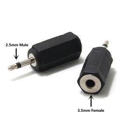 Ancable Bose Wave Aerial Antenna Adaptor,2-Pack 3.5mm 1/8-inch Mono Male to 9.5mm PAL Male TV Coaxial Cable Converter Adapter 