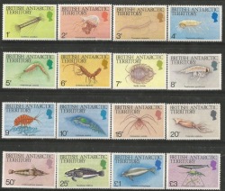 British Antarctic Territories 1984 Marine Life Sg 123-8 Complete Unmounted Mint Set