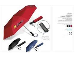 Whimsical Compact Umbrella - Red