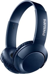 Philips Bass+ On-ear Wireless Headphones Blue