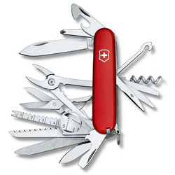 Victorinox Swiss Army 91mm Red Swiss Champ Pocket Knife