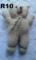 Hand Knitted Teddy Bear +- 30cm