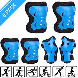 Uggkin Kids Protective Gear Set Knee Pads Elbow Pads Wrist Guards 3 In 1 Safety Pads Set For Kids For Cycling Skating Rollerblading Skateboard