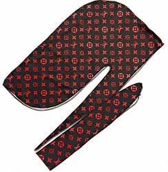 Deals on Supreme Lv Durag Silk Designer Durags Premium Silky Satin Fabric  For Men Women Red black, Compare Prices & Shop Online