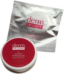 Derm Exclusive Micro Peel Resurfacing Pads 30-DAY Supply Exfoliate-refine-polish
