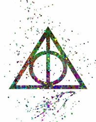 ArtDash Harry Potter Inspired Pop Art Print: Watercolor Splatter Always Symbol 8" 10" Print