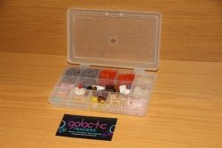 Galactic Set Of Assorted Beads Of Varing Shapes Sizes And Colours And Including The Storage Container Traders
