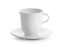 De'Longhi Delonghi Porcelain Cappuccino Cups & Saucers Set Of 2
