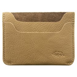 Genuine African Leather Card Holder Tan