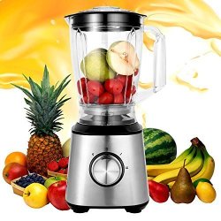 Dtemple Multi-functional 1.8L Electric Smoothie BLENDER 800W Professional Blender Glass Jar Brushed Stainless Steel Blender For Shakes And Smoothies Us Stock