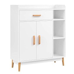 Homfa Sideboard Storage Cabinet Free Standing Cupboard Chest Room