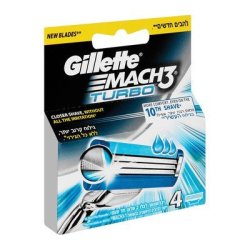Gillette Mach 3 Turbo Cartridges 4S