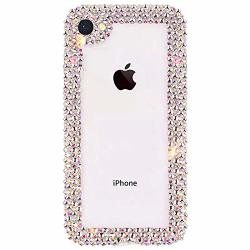 Gizee Phone Case Compatible With Iphone 6 Plus & Iphone 6S Plus Luxury 3D Glitter Sparkle Bling Shiny Handmade Crystal Rhinestone Diamond Bumper Girly Clear Protective Cover