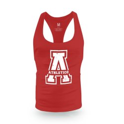 Athletico XL A-Logo Cutback Vest in Red & White