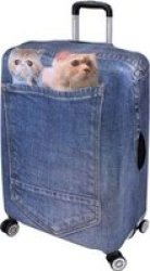 Stretch Luggage Cover 24 Inch - Cats