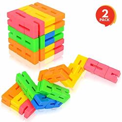 Gamie Iq Twist Cube Set - 2 Pack - 1.5 Inch 3D Puzzle Game For Kids And Adults - Fun Educational Brain Teaser Fidget