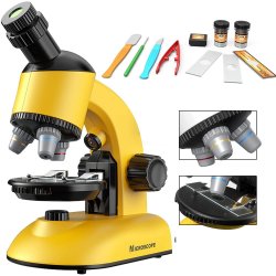 Kids Scientific Microscope Set Yellow