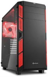 Sharkoon AI7000 Glass Window Atx Tower PC Gaming Case Red With Side