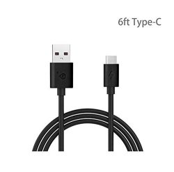 Heavy Duty Durable Premium 6 Ft Type-c USB Cable For LG Xboom Go PK3 PK5 Blutooth Speaker Not Compatible With PK7