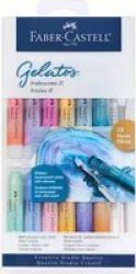 Faber-Castell Gelatos Mix & Match Water Soluble Crayons - Iridescents II Set Of 15