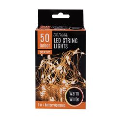 LED String Lights - Cool White - 20 Lights - 2M - 6 Pack